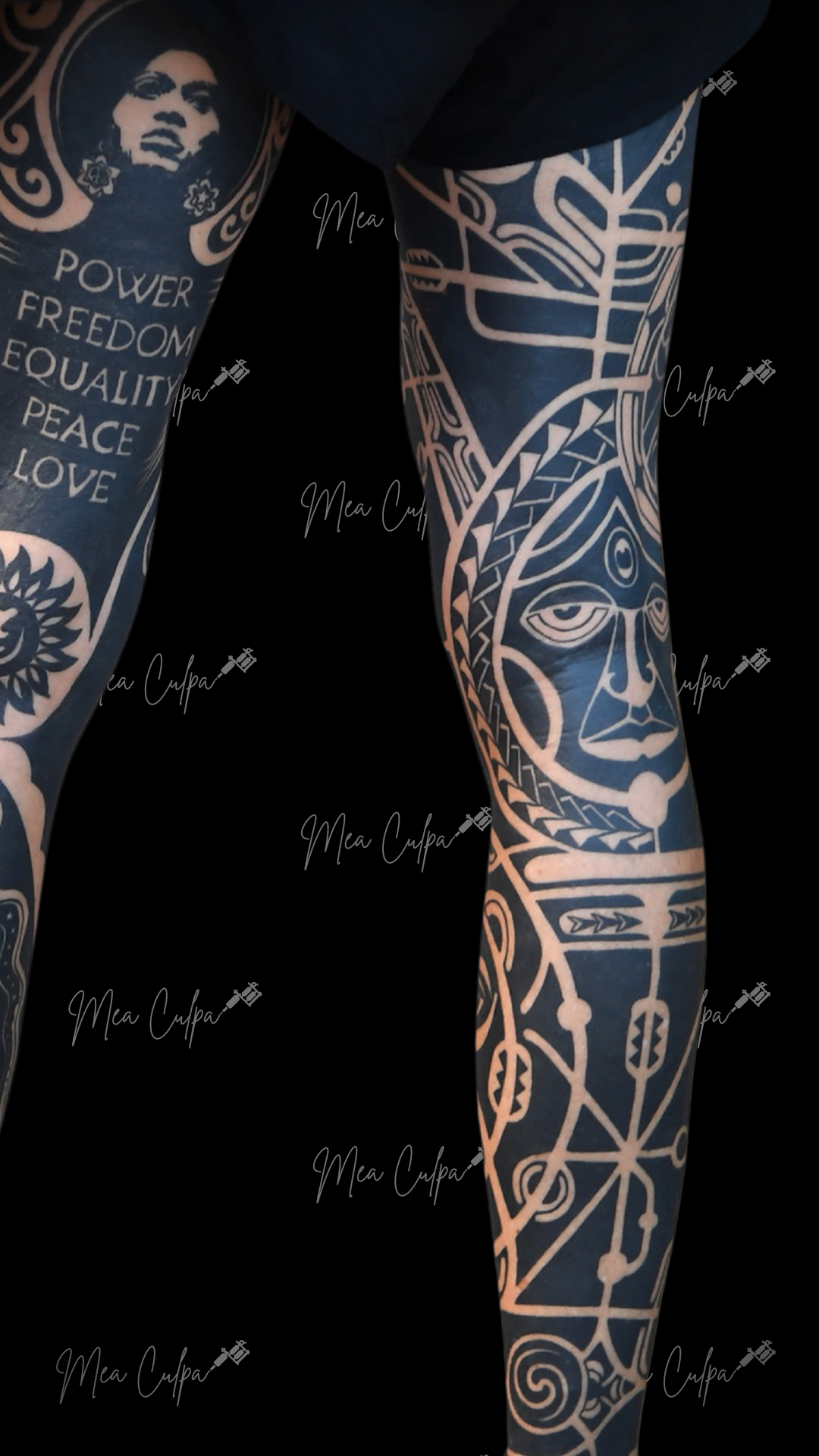 Maori Polinesian Tattoo Kaiserslautern Full Leg Tattoo