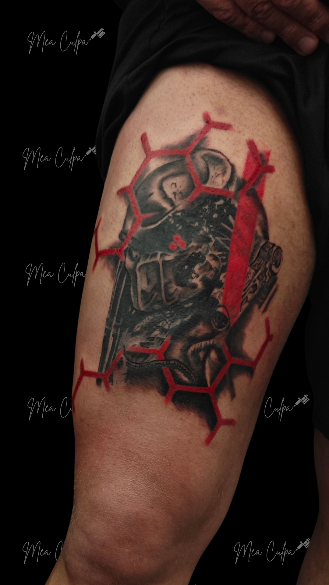 Portrait Black and Grey Tattoo