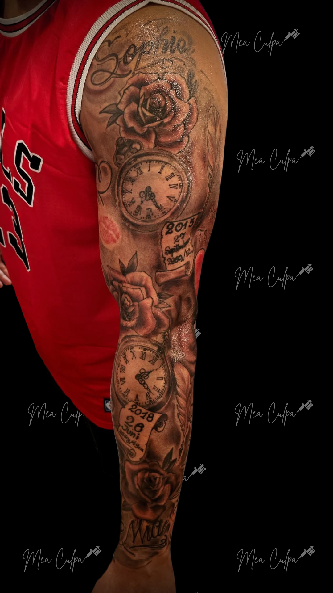 Full Sleve Black and Grey Tattoo Kaiserslautern