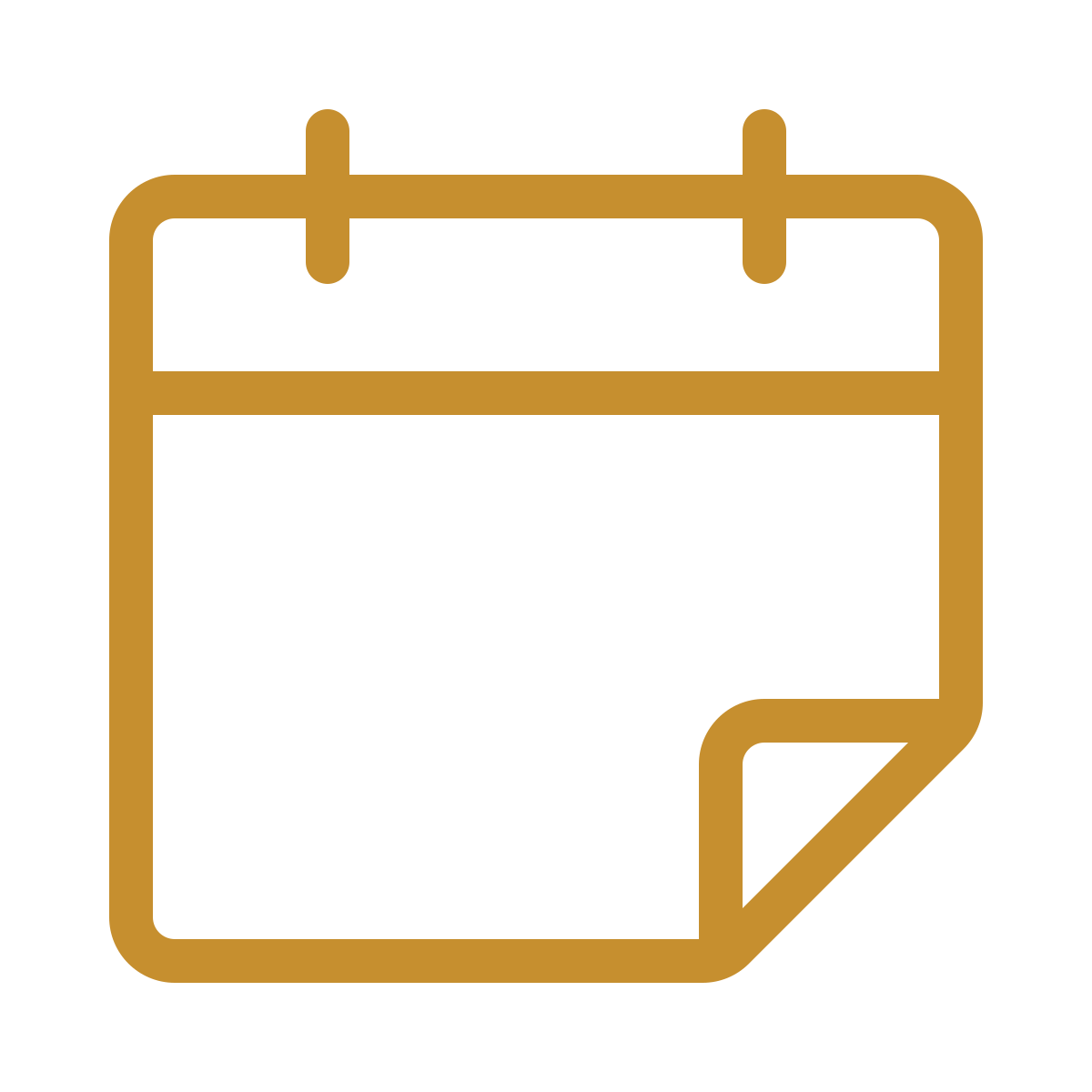 Icon of a calendar with a checkmark.