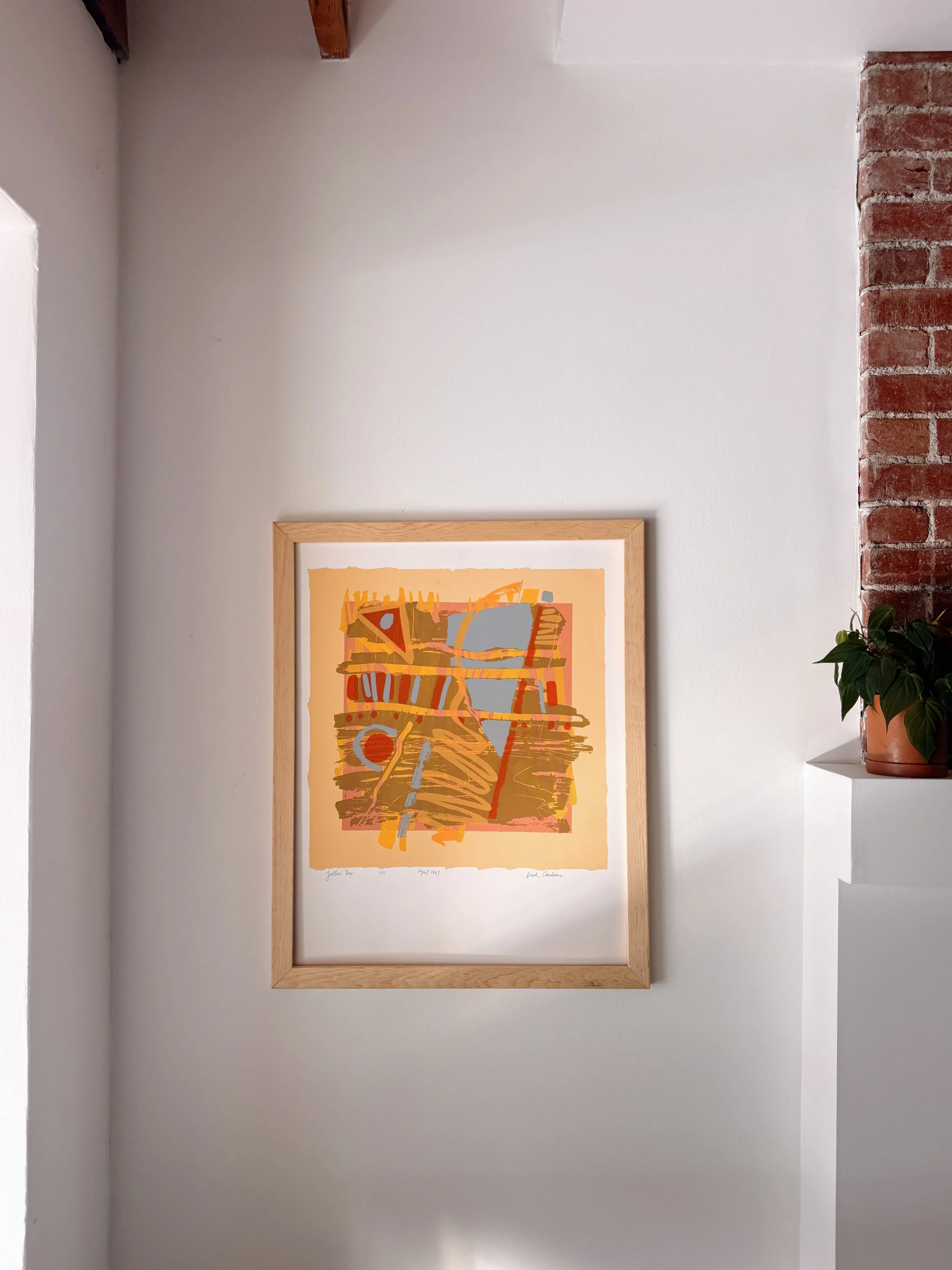 Framed abstract print