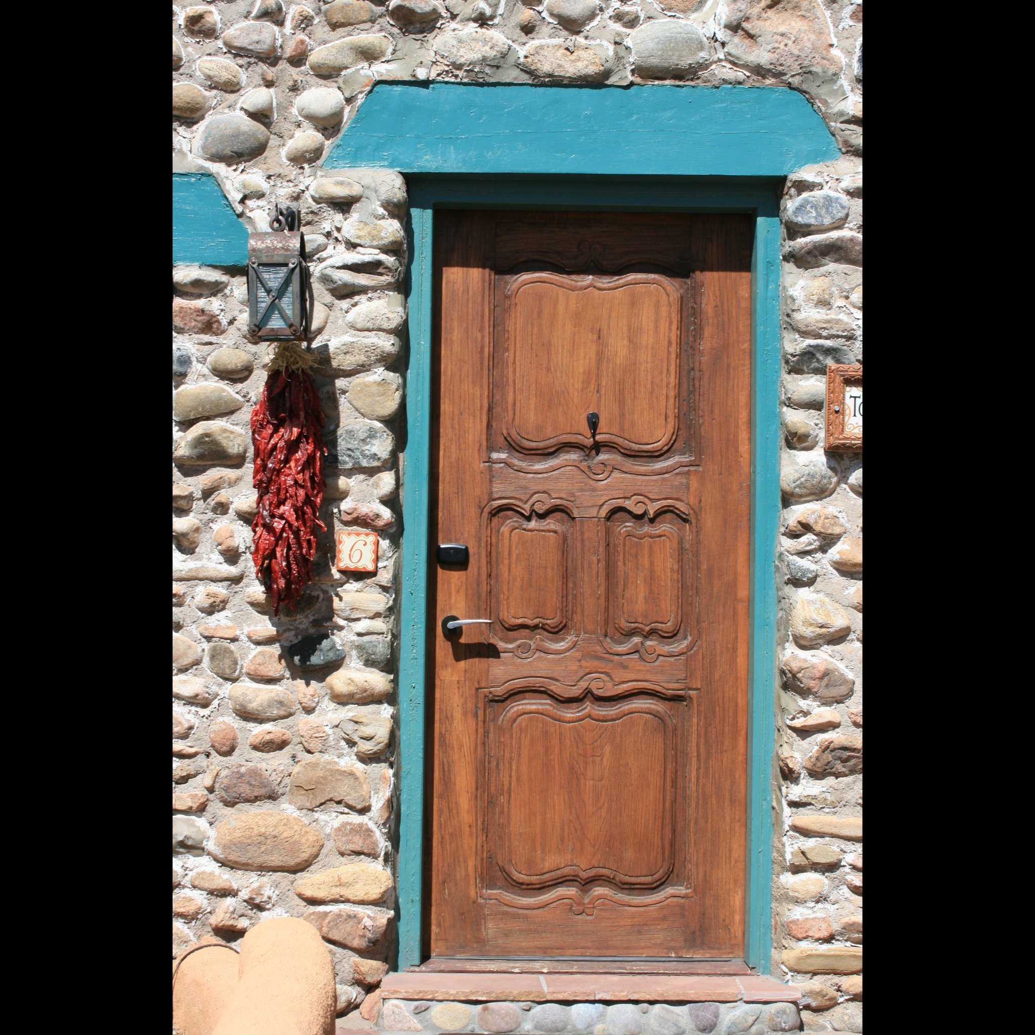 Five Graces Door Greeting Card