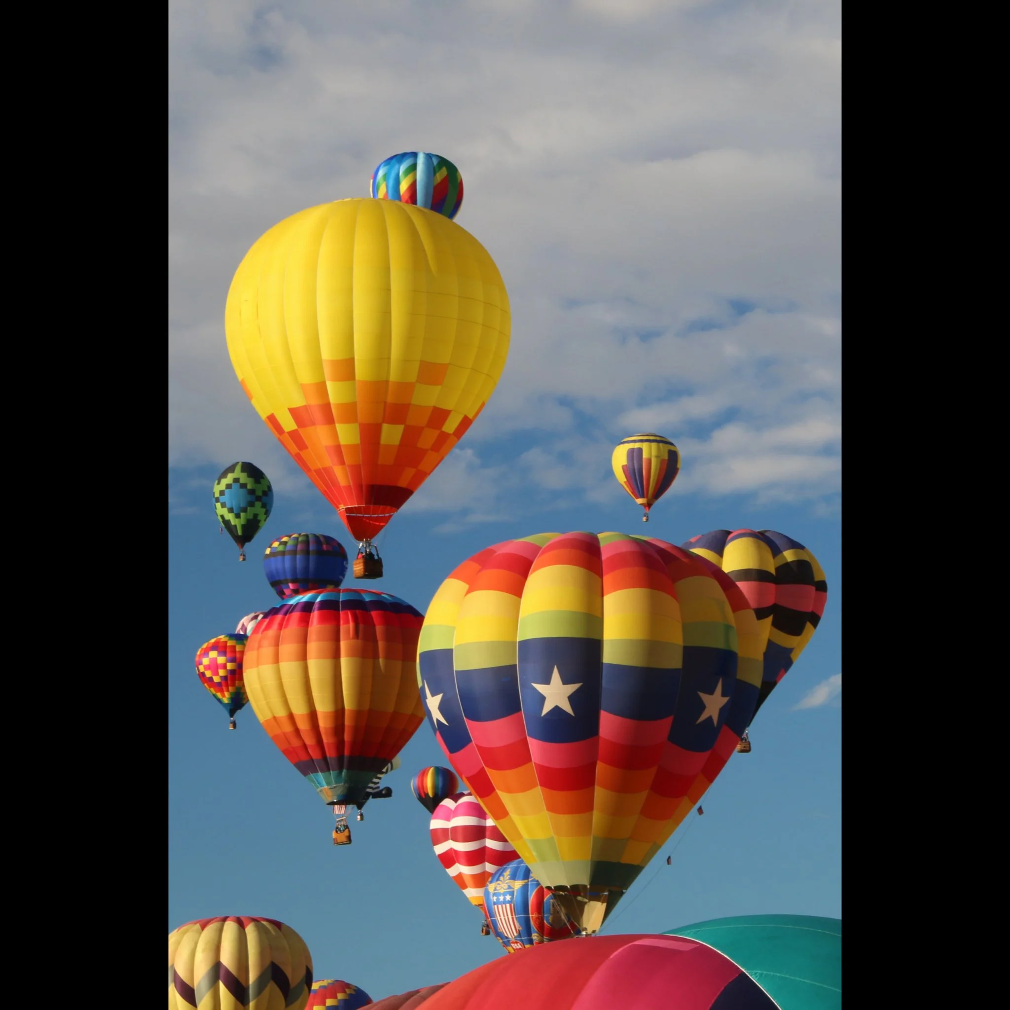 Balloons with Clouds Notecard