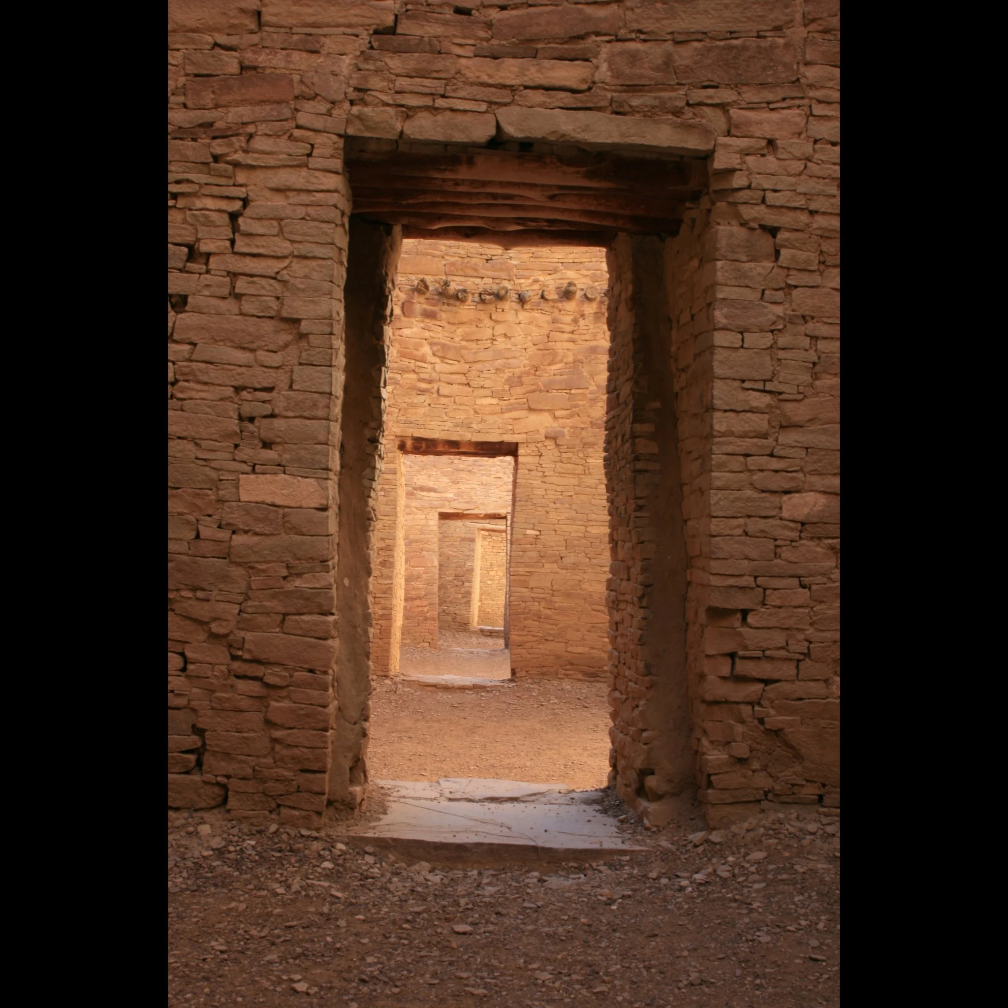 Chaco Canyon Doors Greeting Card