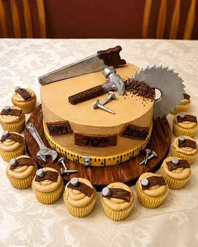 Birthday Cakes
The Handyman's 70th