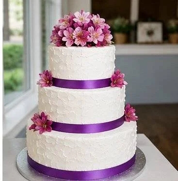 Wedding Cakes
Purple Ribbon Wedding