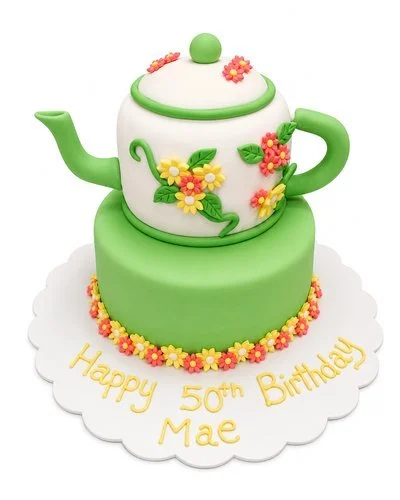 Birthday Cakes
Garden Teapot Cake
