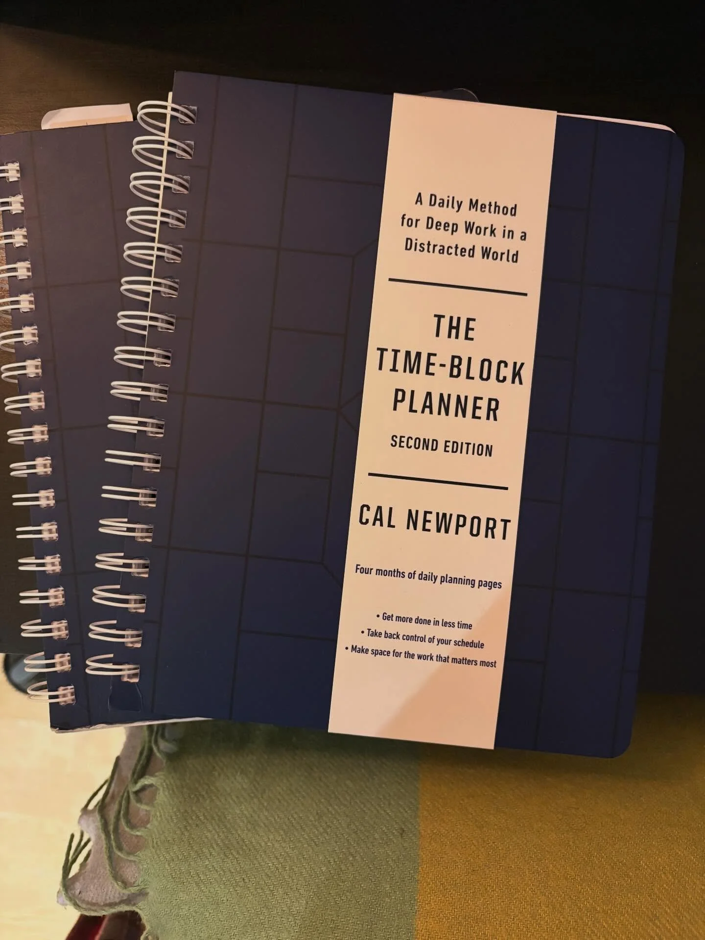 My 2nd Time Block Planner arrived today. Using this has really helped me in the last 5 months or so. It&rsquo;s helped me organise and plan, as well as focus my work and priorities. I&rsquo;m still trying to get the hang of it, but it has been so use