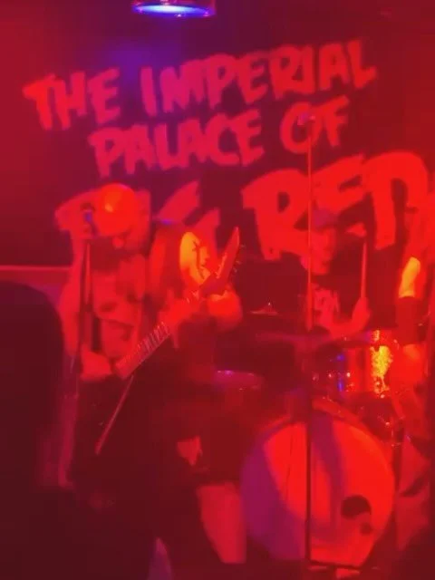 Performing once again with @day40band_official at the Big Red yesterday. We performed as a trio due to their lead guitarist @nikolayatanasovgtr being on tour with @agentsteelofficial&hellip; I kept joking around that when playing as a trio, they shou
