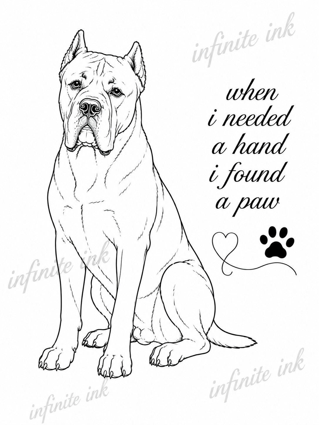 Cane Corso print