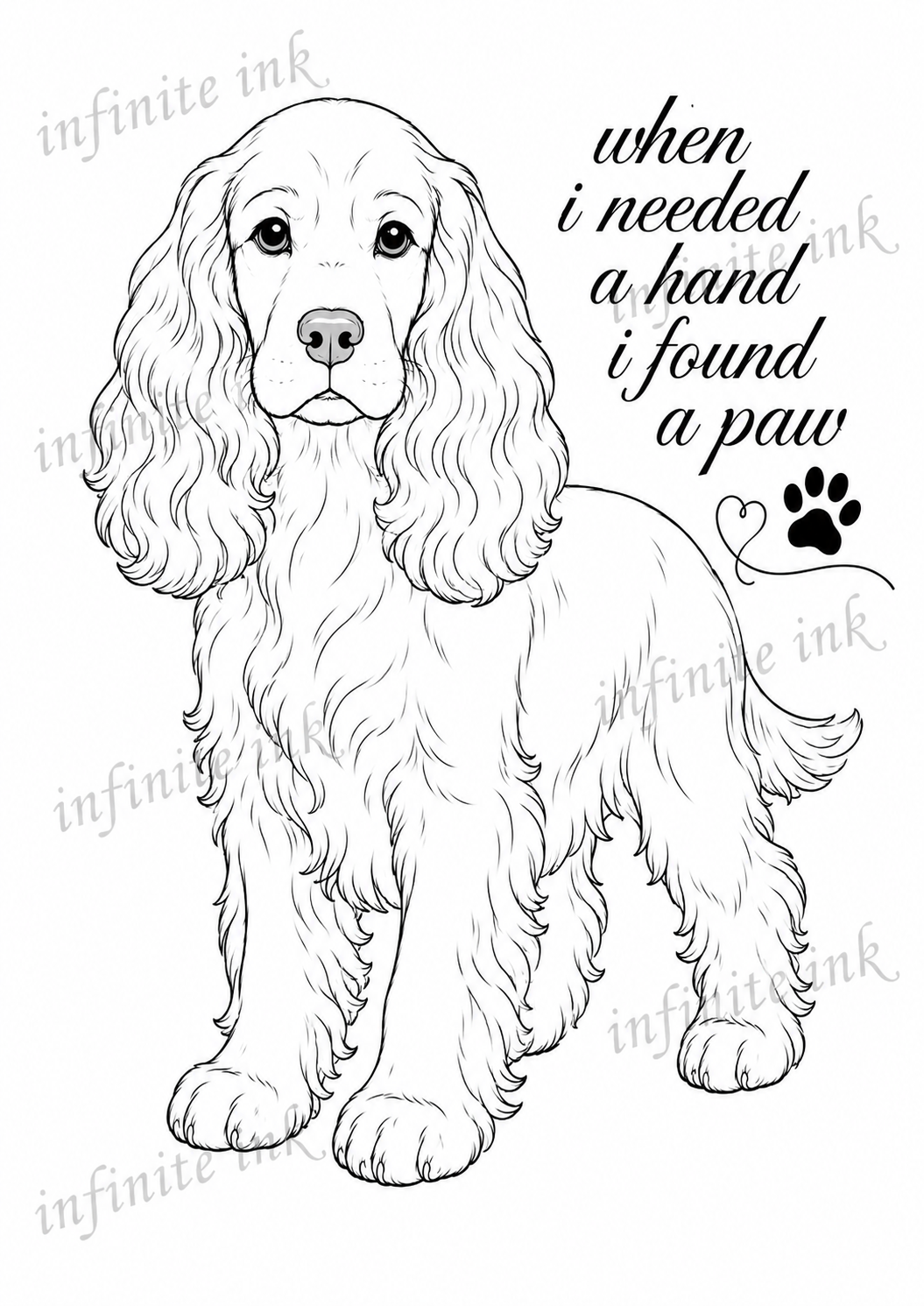 Cocker spaniel print