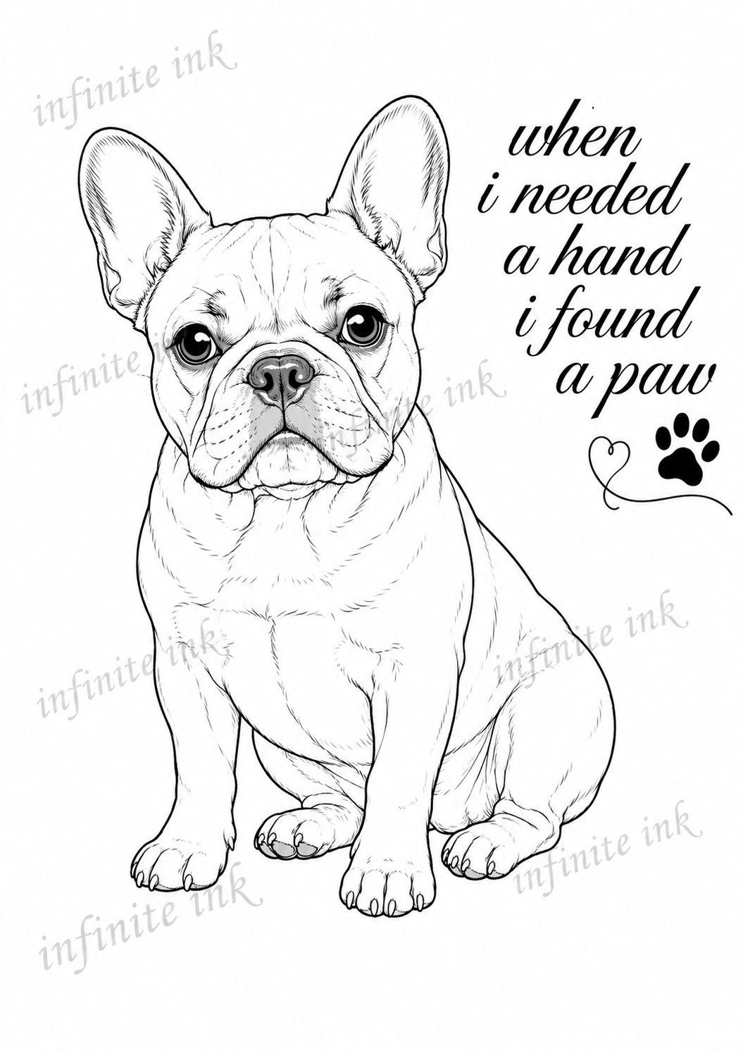 Frenchie print
