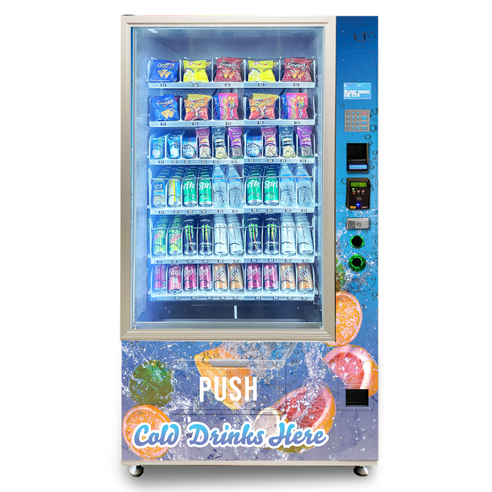 Modern combo vending machine offered by Elevated Vending