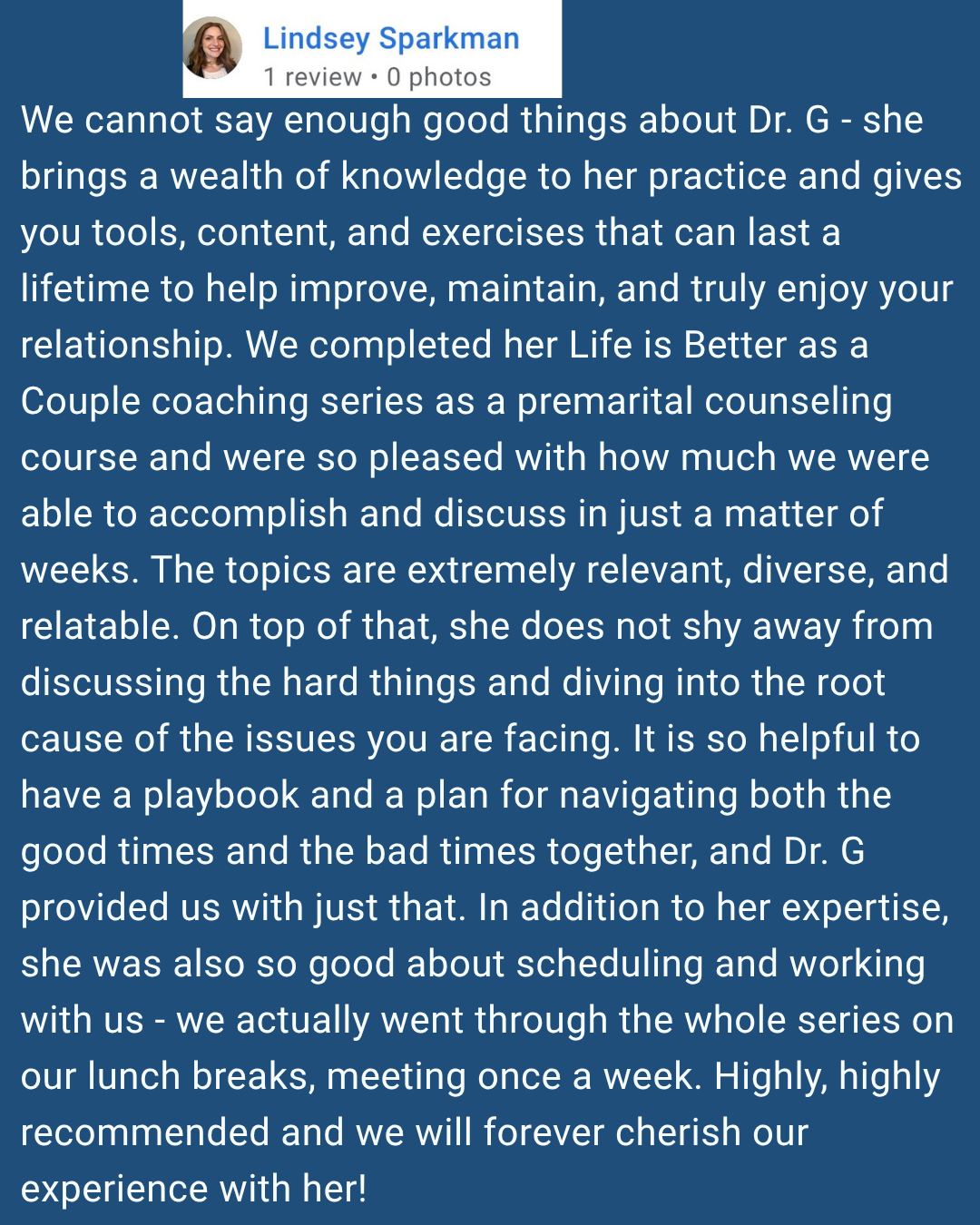Reviews and testimonials