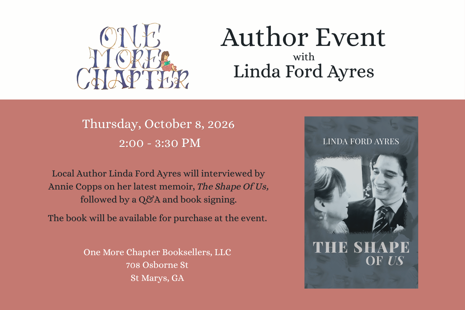 Author Interview at One More Chapter