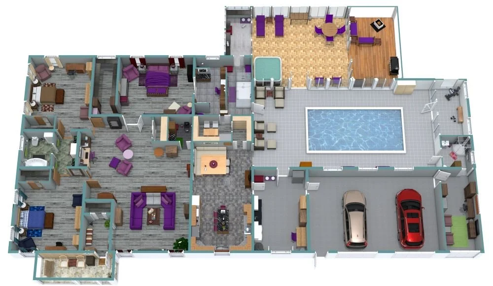3 Bedrooms/ 3 Bathrooms