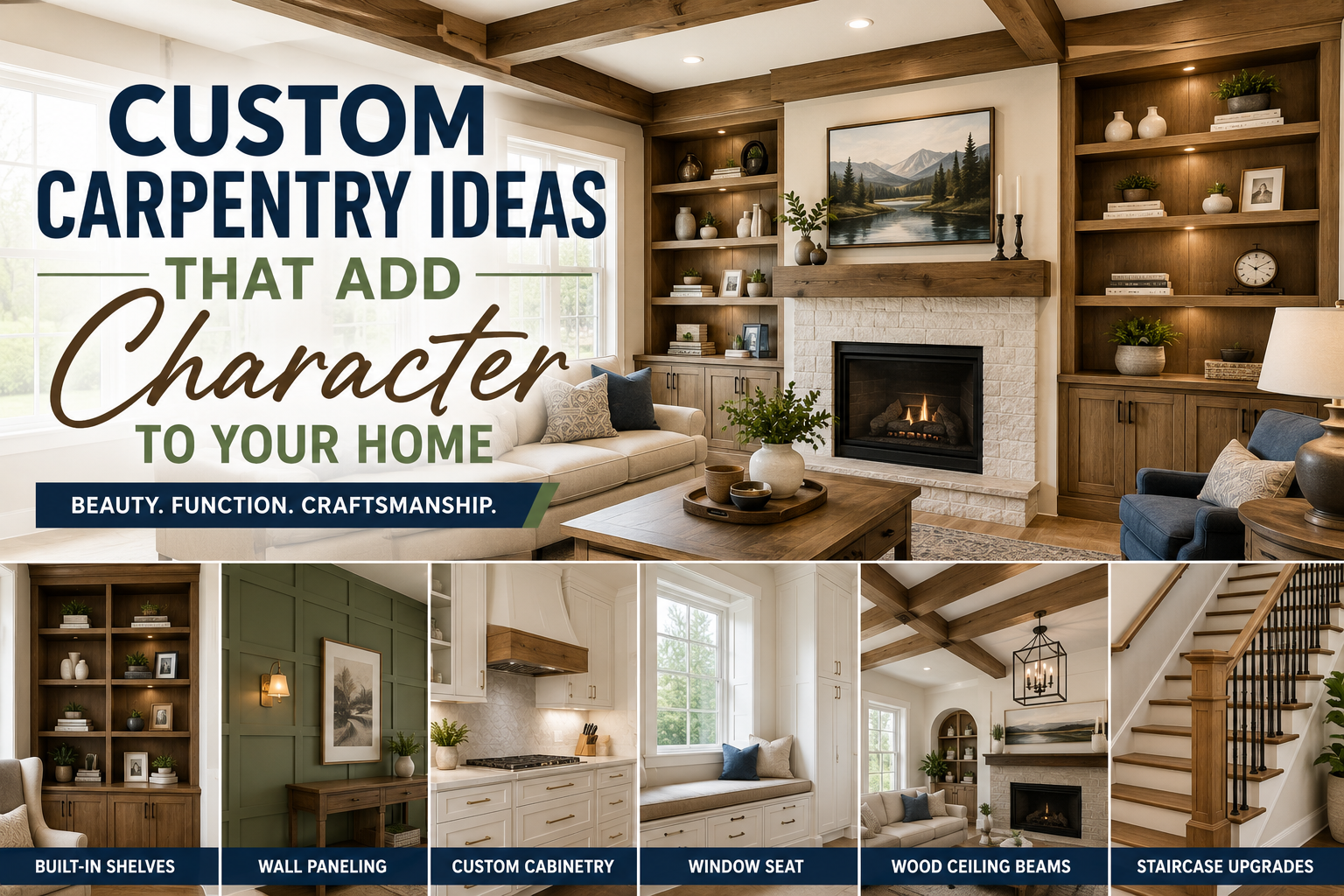 Custom Carpentry Ideas That Add Character to Your Home
