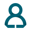 A generic user profile icon with a blue background