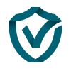 Shield logo with a check mark inside