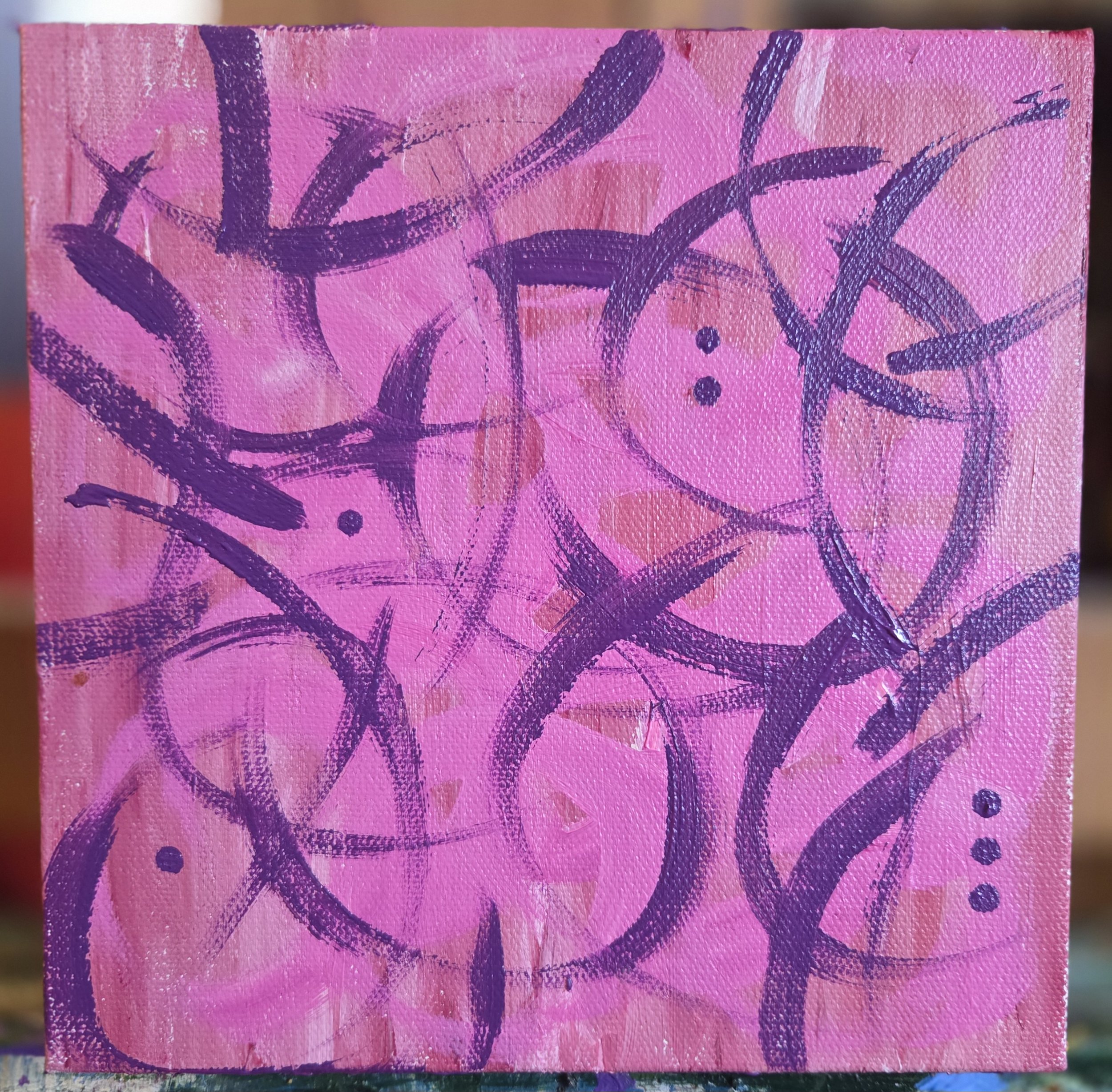 Untitled (Movement on Pink)