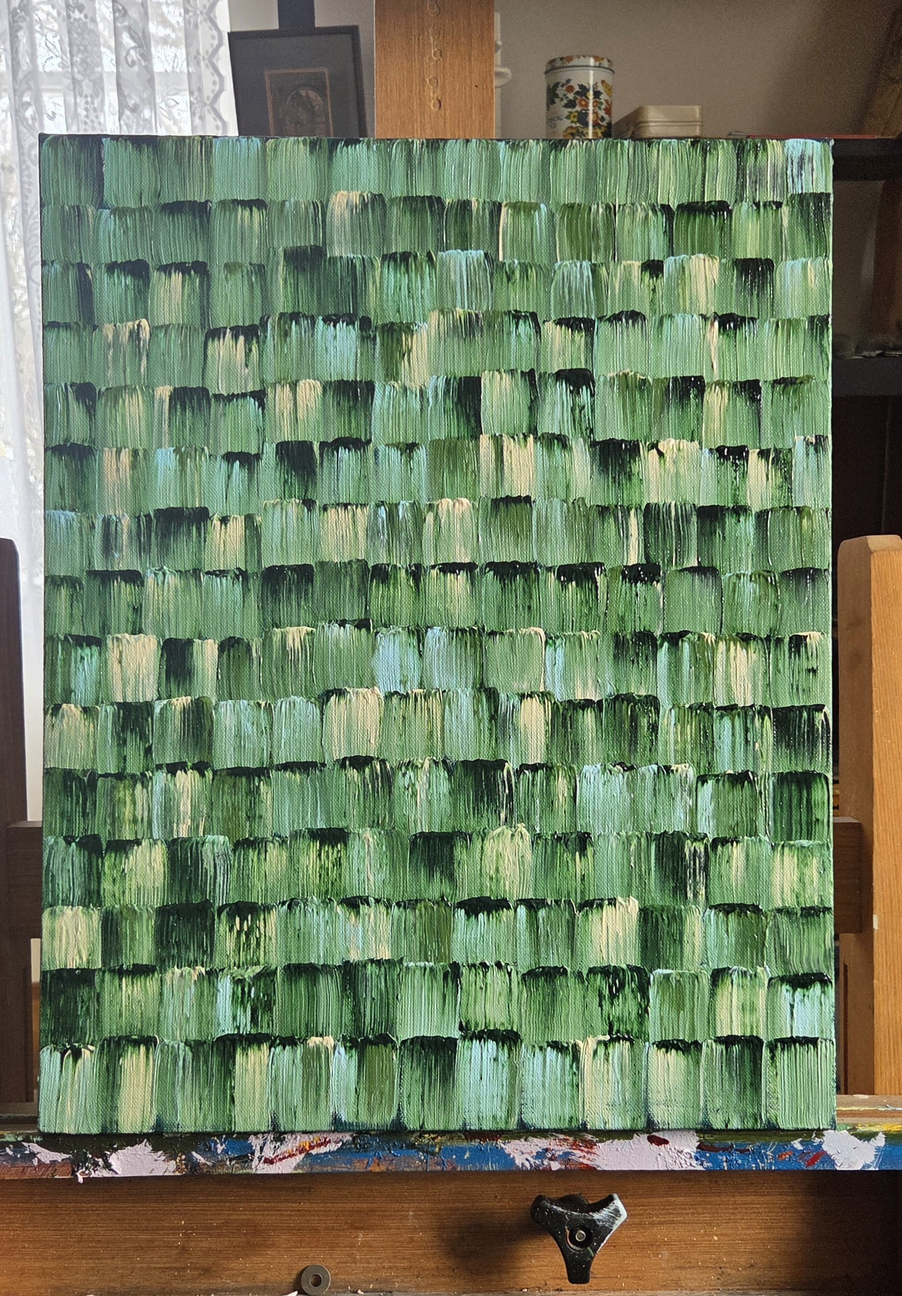 Zen in Greens - SOLD