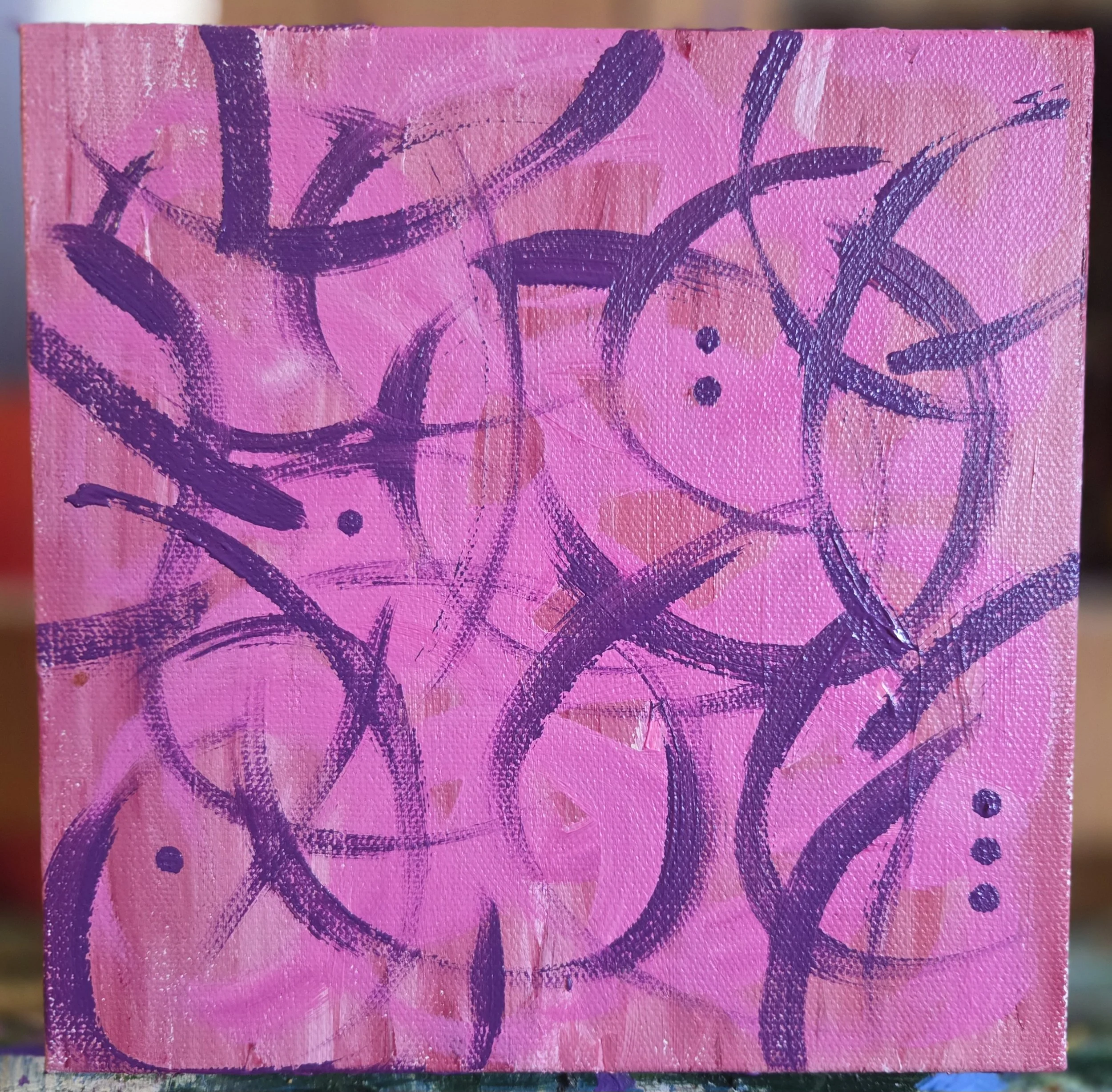 Untitled (Movement on Pink)