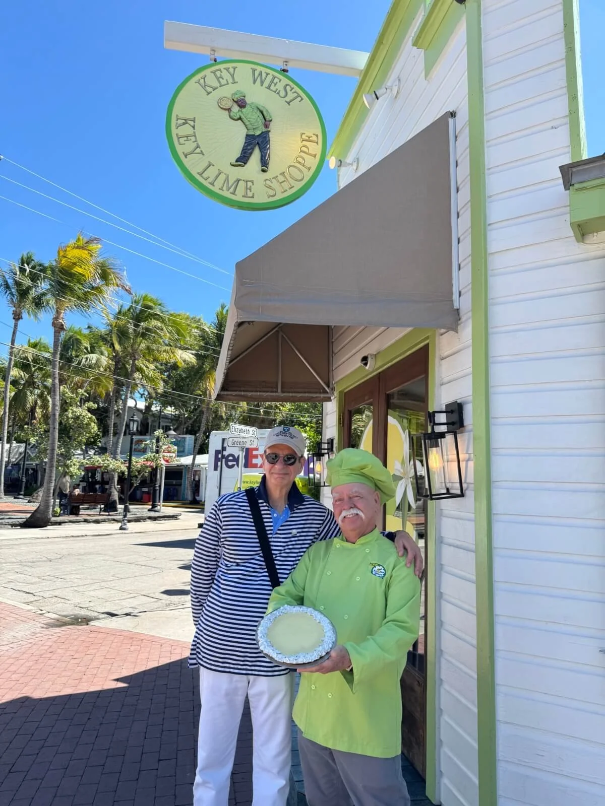 Member Paul Immerman at Kermit’s Key Lime Shoppe, Key West, FL.