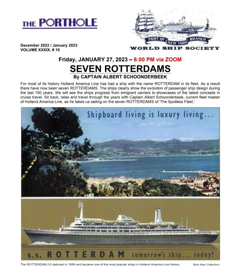 THE PORTHOLE | 2023 (Jan - Dec)