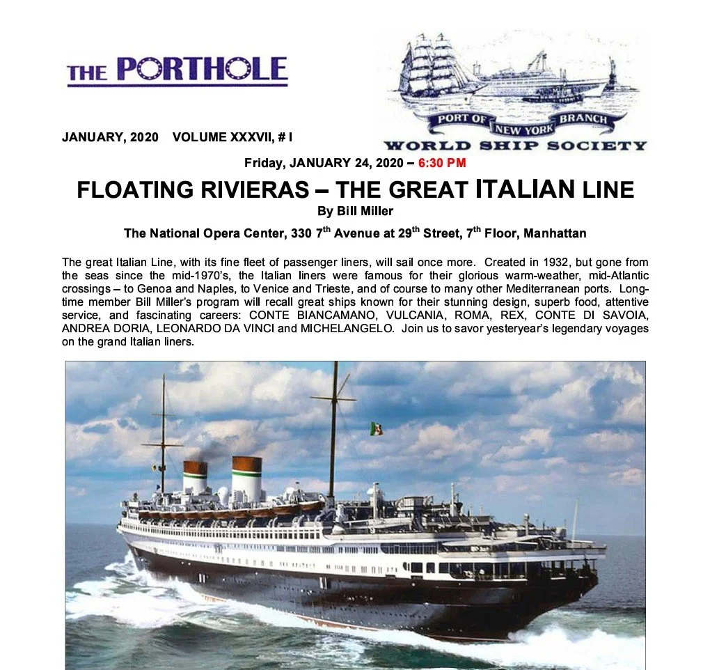 THE PORTHOLE | 2020 (Jan - Dec)