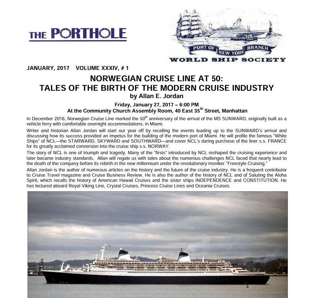 THE PORTHOLE | 2017 (Jan - Dec)