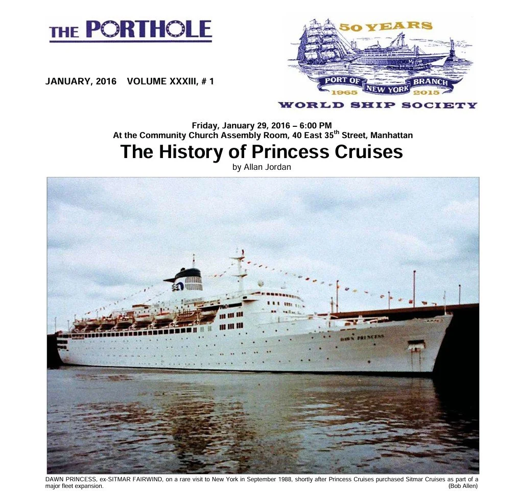 THE PORTHOLE | 2016 (Jan - Dec)