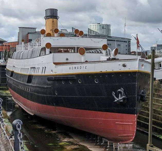 SS NOMADIC (RMS TITANIC "little sister") Belfast, Ireland, 2024 (Denise Dacey)