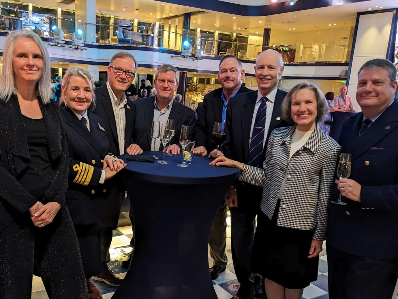 2025 Cunard QUEEN ANN maiden WB transatlantic crossing with QA Captain Thorhauge