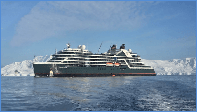 SEABOURN VENTURE Lagoon Island, Antarctic Peninsula, February 2026 (Denise Dacey)