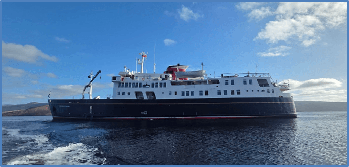 HEBRIDEAN PRINCESS, Inveraray, Scotland, March 2026 (Denise Dacey)