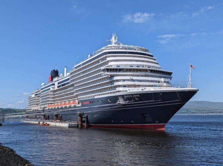 Cunard QUEEN ANNE, Greenock, Scotland, 2024 (Denise Dacey)