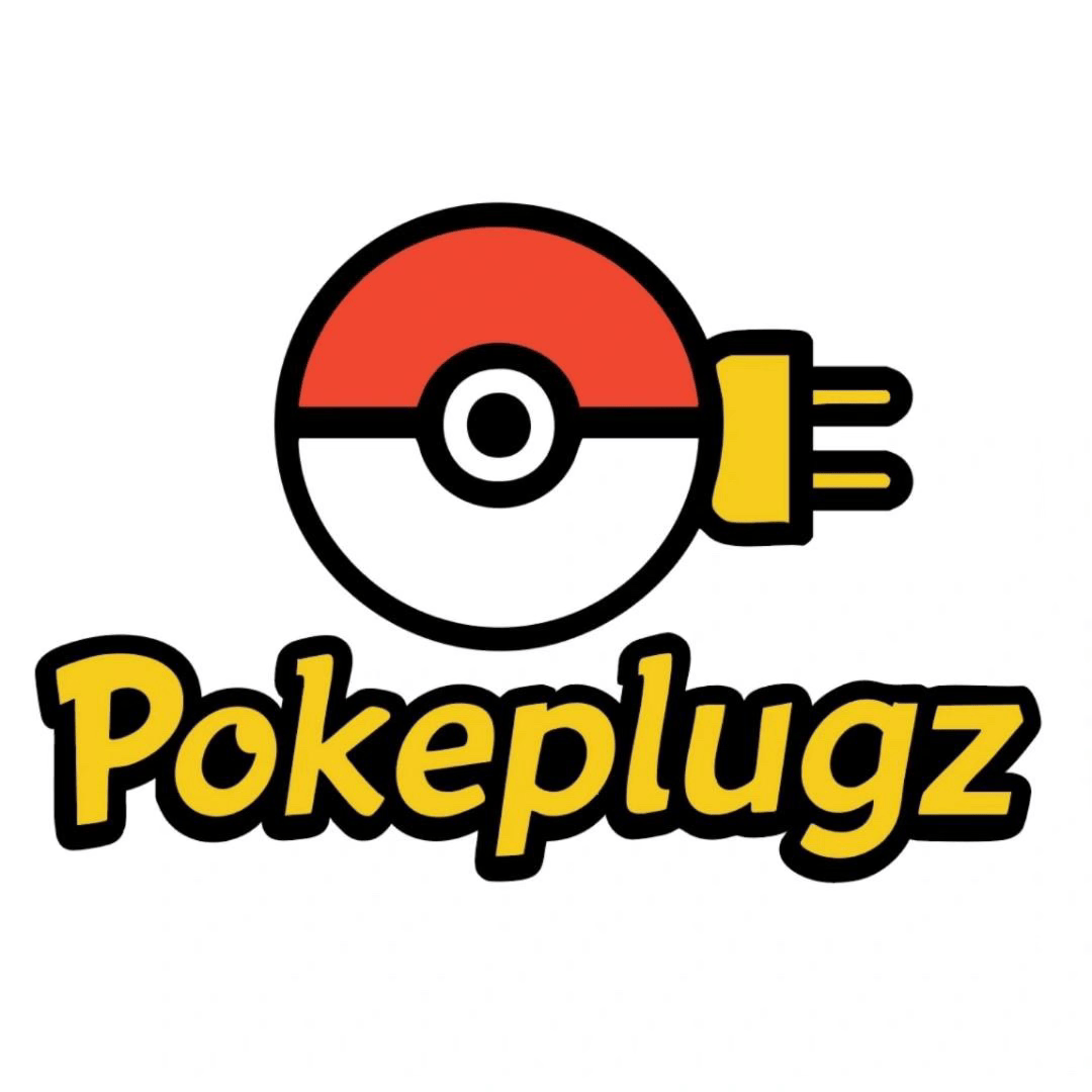 PokePlugz vendor logo featured at Red Rock Collectors Sports & TCG Expo in Scottsdale, Arizona.