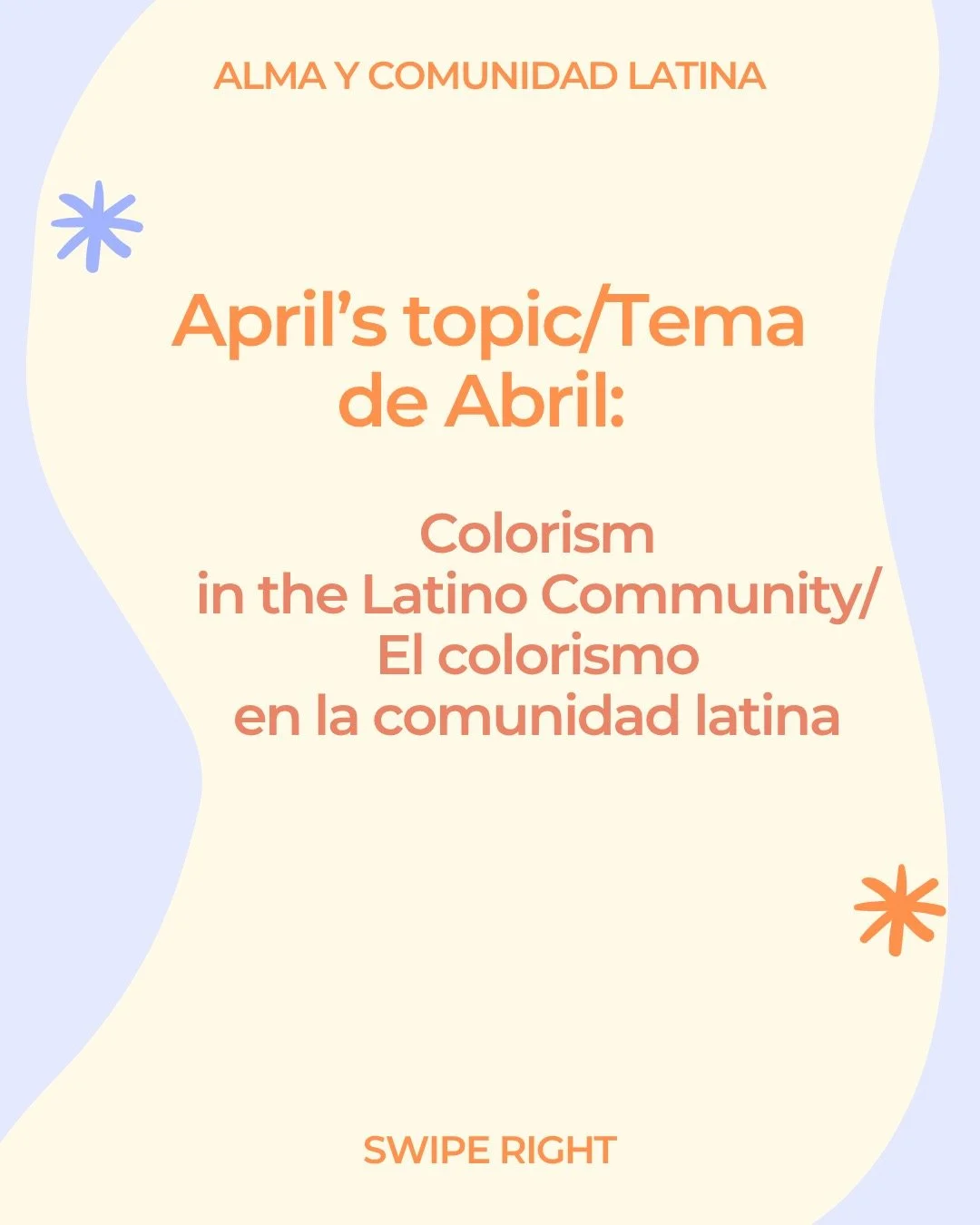 Join us in the month of April to talk about Colorism in the Latino community. Explore how colorism impacts our community, how we may engage or perpetuate colorism, and how we can resist actions/beliefs of colorism. -----------------------------------