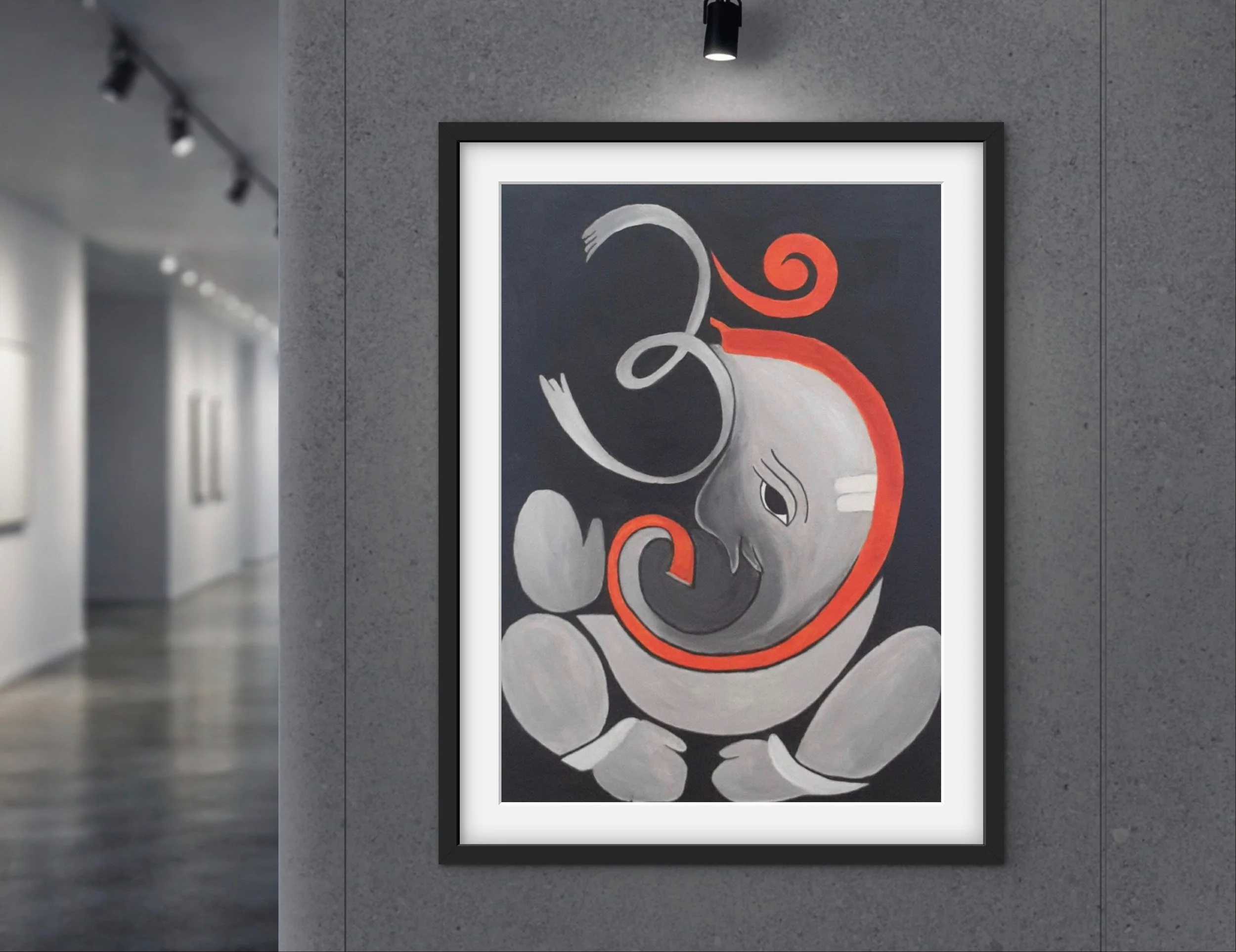 grey-orange-ganesha-obstacles-remover-painting-in-room-1.jpg