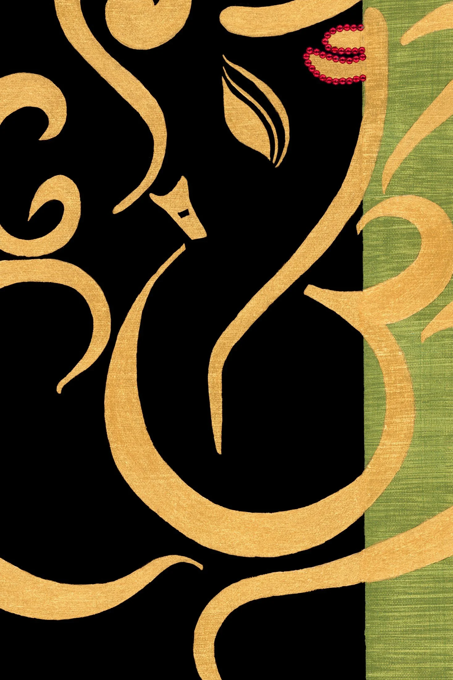 gold-green-natures-embrace-ganesha-detail-closeup.jpg