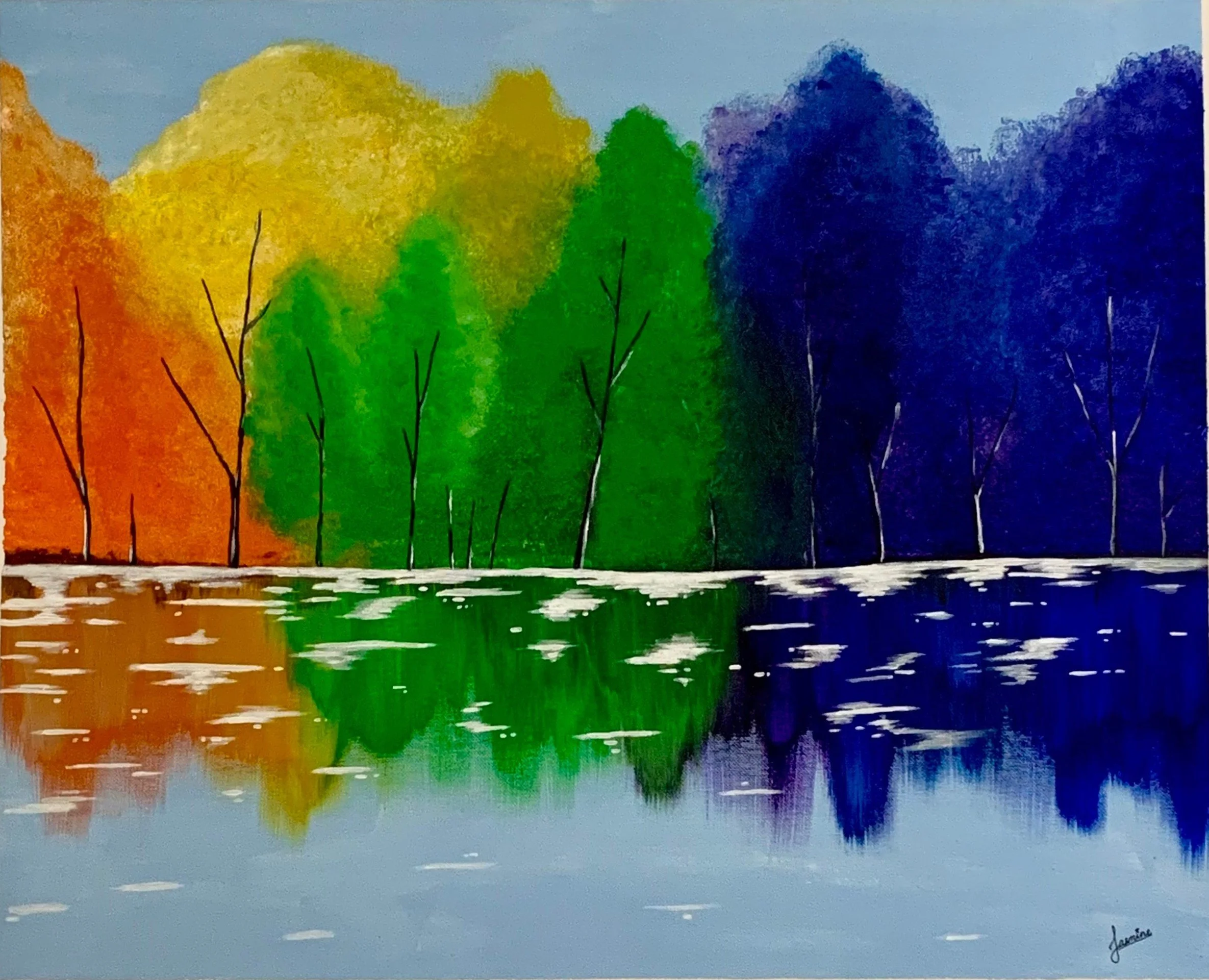 Nature's Palette — Four-Season Lake