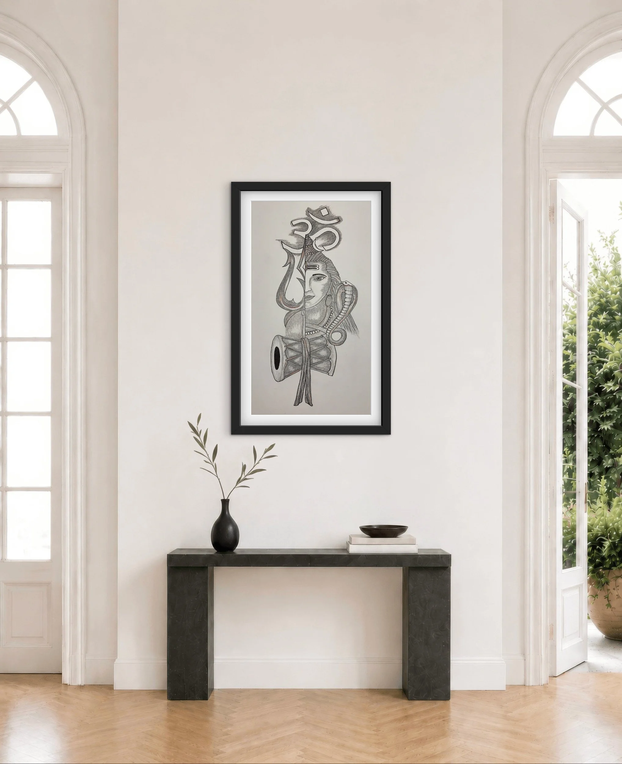 grey-shiva-divine-balance-pencil-drawing-painting-in-room-1.jpg