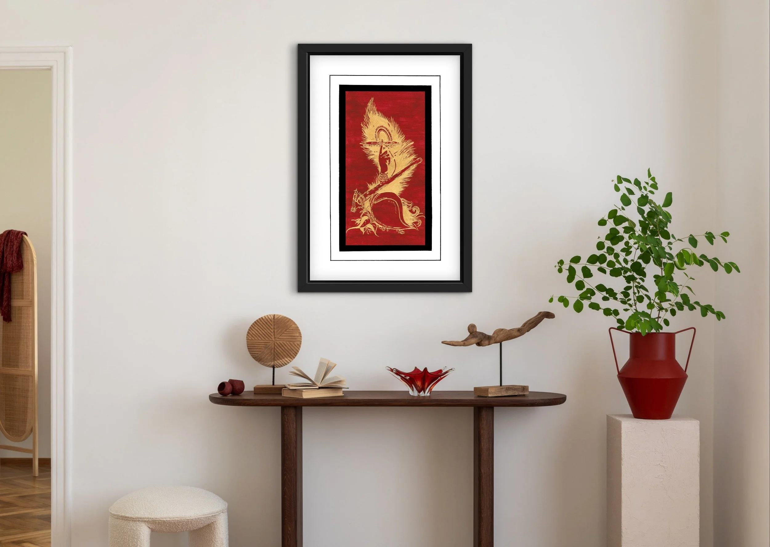 red-gold-portrayal-krishna-peacock-art-print-in-room-2.jpg