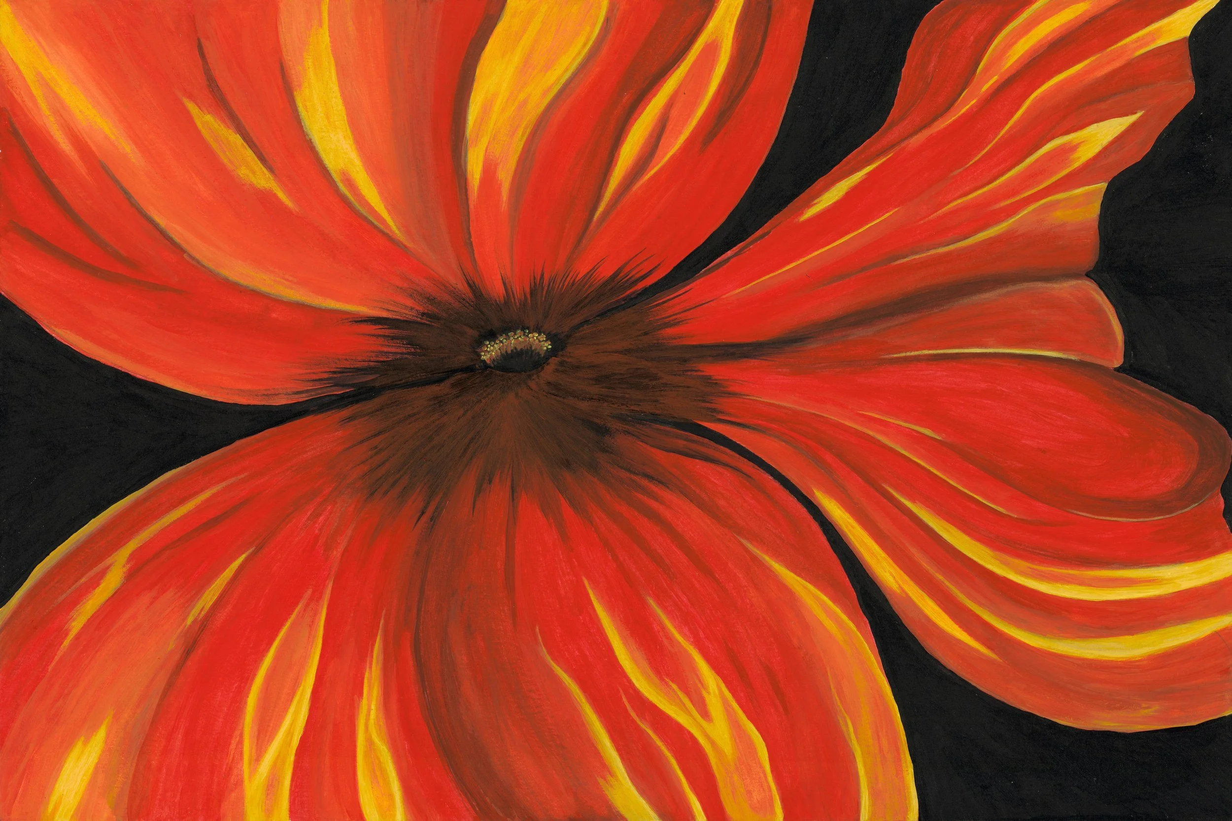 Fiery Bloom — Reproduction Print