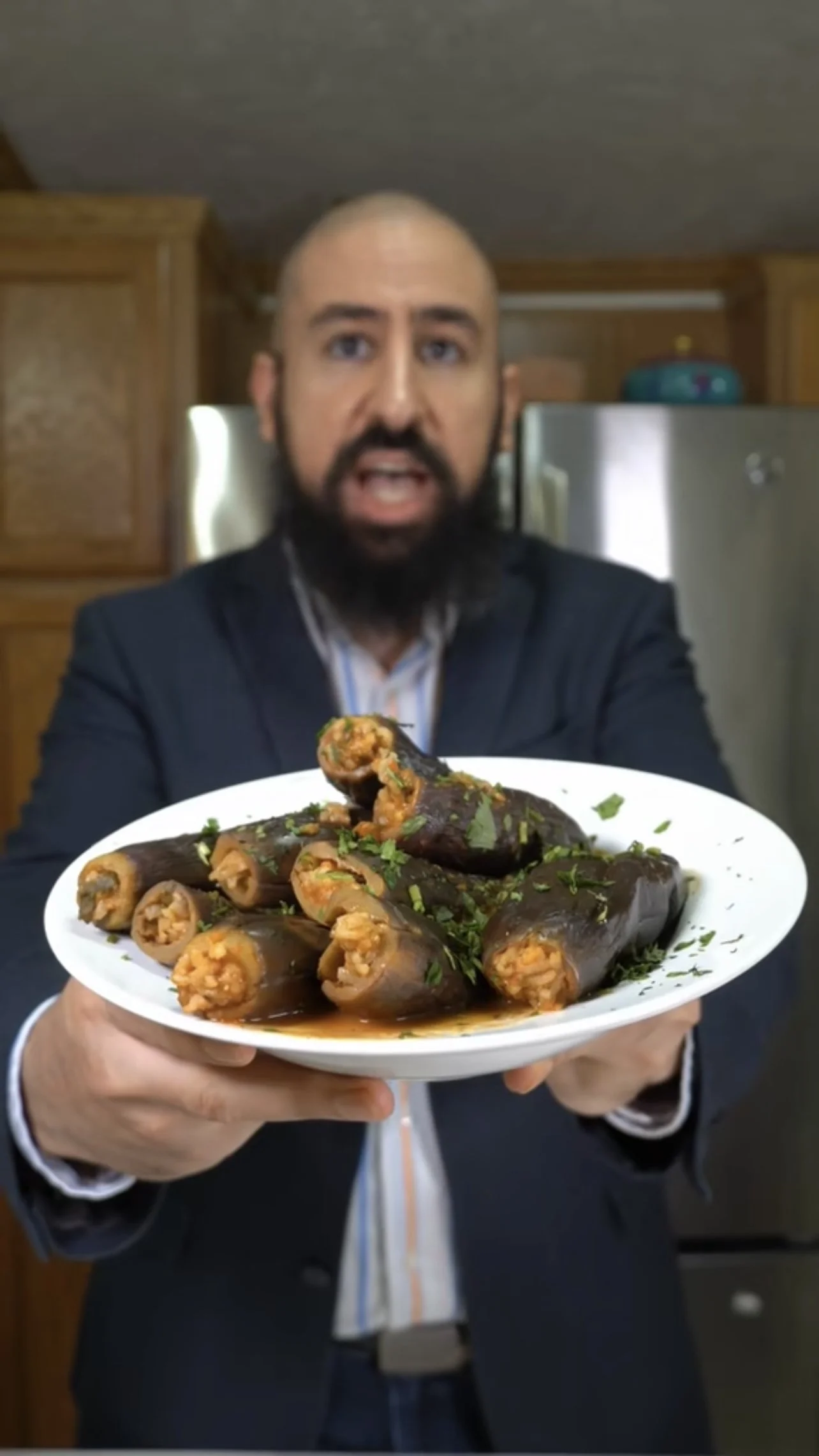 Egyptian Mahshi: Stuffed Eggplant