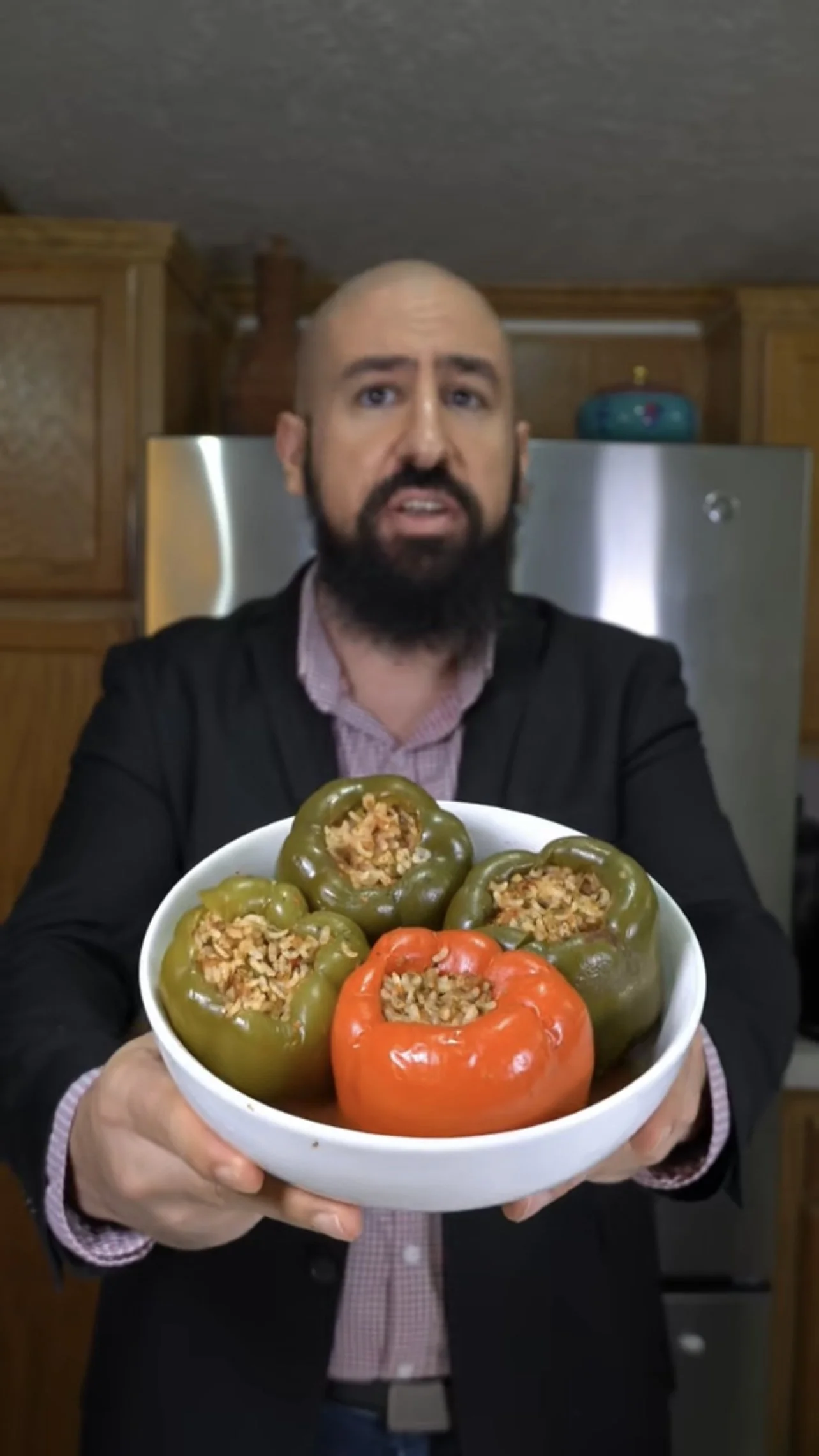 Egyptian Mahshi: Stuffed Bell Peppers