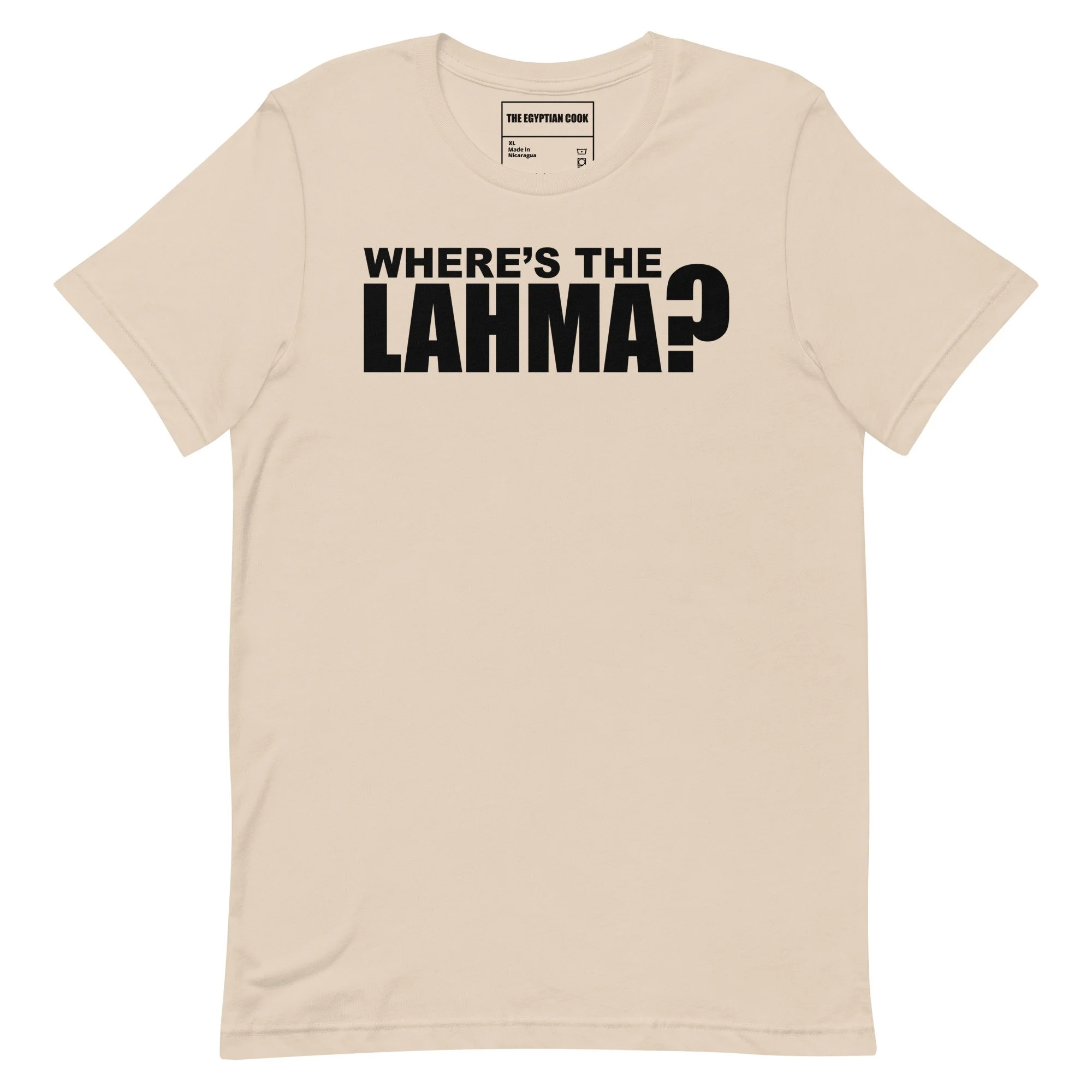 Where's the lahma?™ The Original T-shirt