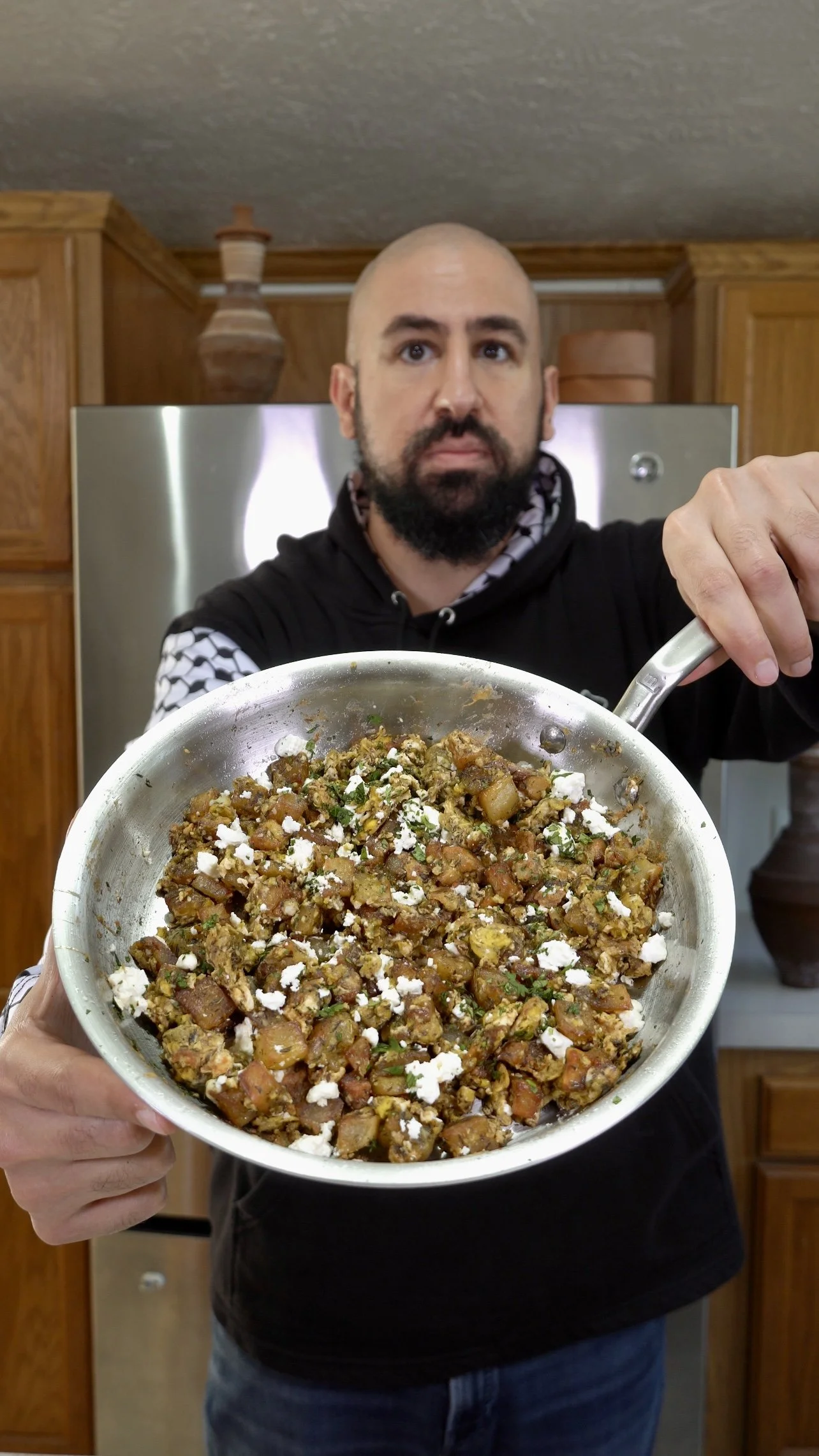 Palestinian Mfarakeh | Fried Potatoes with Eggs