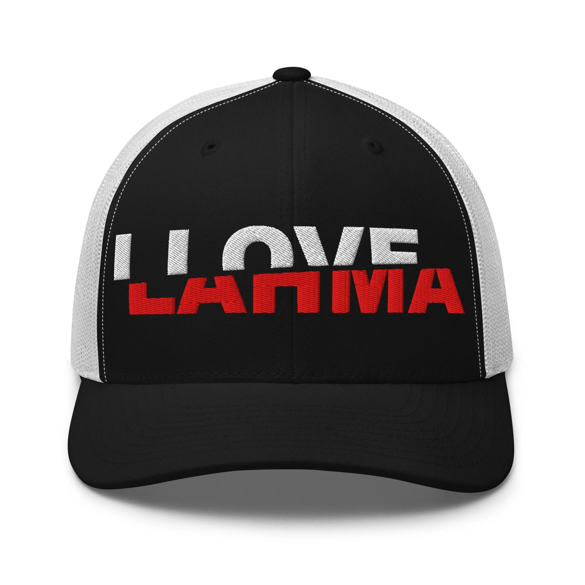 I Love Lahma Sliced Text Hat