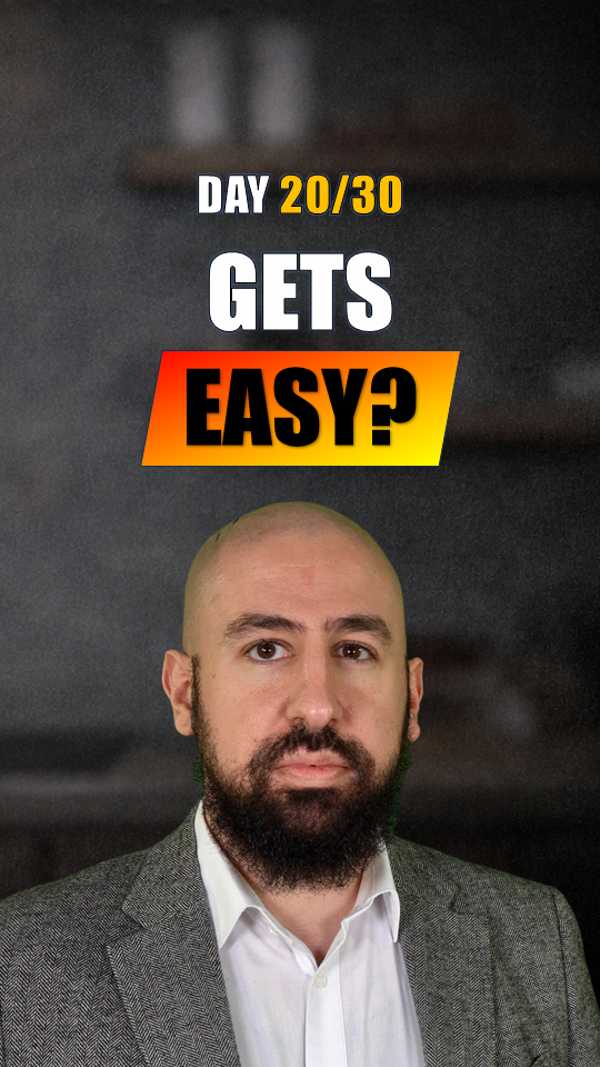 Gets easy?